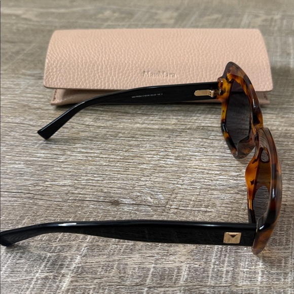 Max Mara Tortoiseshell Sunglasses with Case main image 4